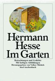 Freude am Garten. Betrachtungen und Gedichte. by Hermann Hesse