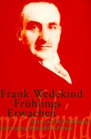 Frühlings Erwachen by Frank Wedekind
