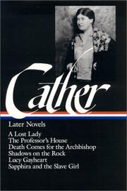 Later Novels by Willa Cather