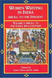 Women writing in India by Susie Tharu