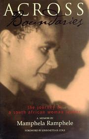 Across Boundaries by Mamphela Ramphele