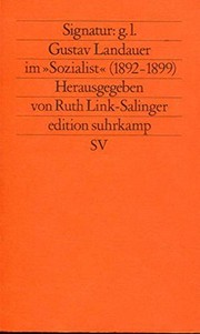 Signatur by Gustav Landauer