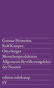 Menschenproduktion by Gunnar Heinsohn