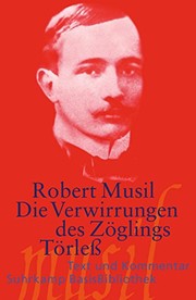 Die Verwirrungen des Zöglings Törless by Robert Musil