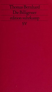 Die Billigesser by Thomas Bernhard