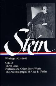 Operas and Plays by Gertrude Stein