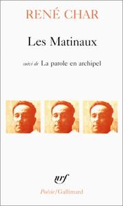 Les Matinaux by René Char