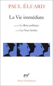 La vie immédiate by Paul Éluard