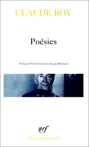 Poésies by Claude Roy