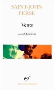 Vents by Saint-John Perse