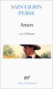 Amers by Saint-John Perse