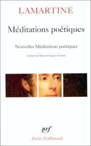Méditations poétiques by Alphonse de Lamartine