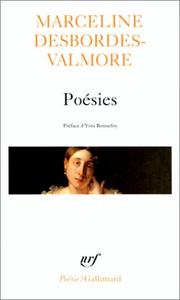 Poésies by Marceline Desbordes-Valmore