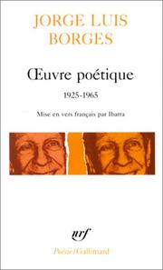 Œuvre poétique by Jorge Luis Borges