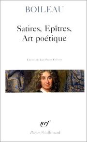 Satires by Nicolas Boileau