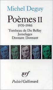Poèmes by Michel Deguy