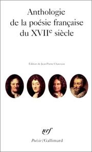 Anthologie de la poésie française du XVIIe siècle by Jean-Pierre Chauveau