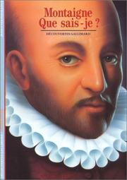 Montaigne by Jean Yves Pouilloux
