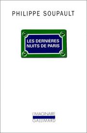 Les dernières nuits de Paris by Philippe Soupault